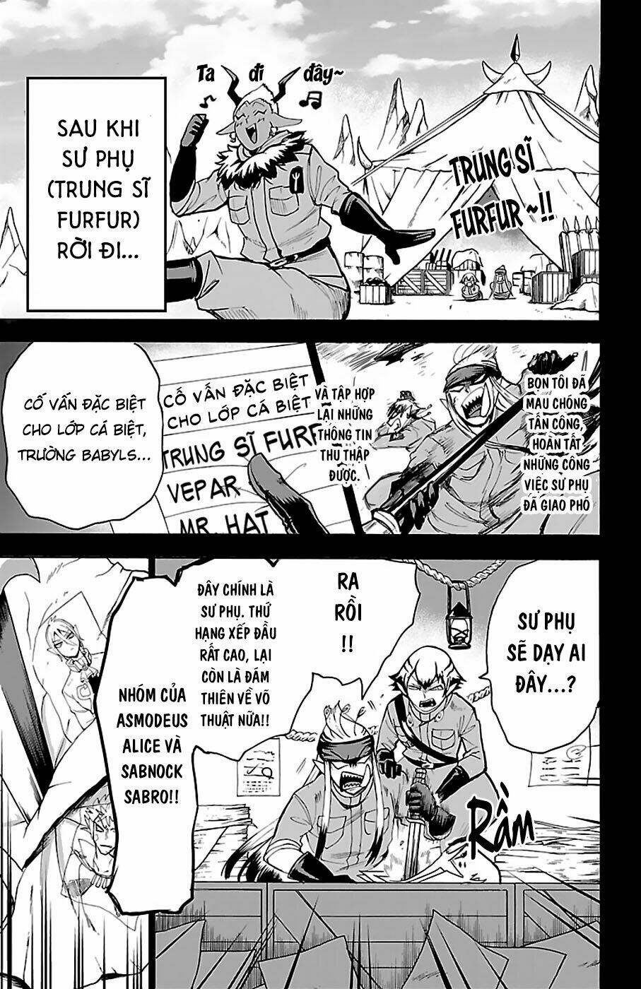 mairimashita! iruma-kun chapter 114: sư phụ trên chiến trường - Next chapter 115: azu trong chu kì Ác